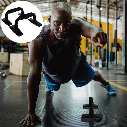 Push-up Stands Set with Anti-slip Grips, Compact H-shaped Pushup Bars for Home Workout, Sturdy Fitness Equipment for Chest and Muscle Training