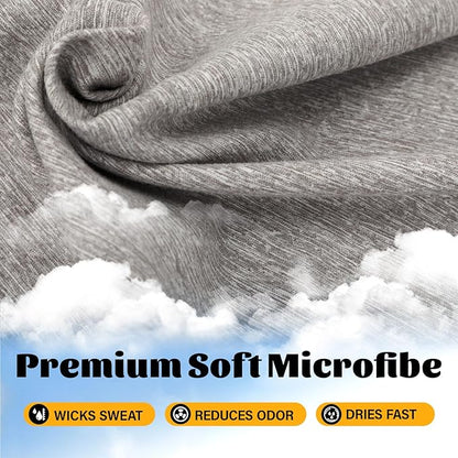 6 Pack Gym Towels Microfiber Quick Dry Men Women Working Out Gear for Body Sweat Fitness Yoga Exercise Tennis Outdoor Fast Drying Running Riding Jogging Hiking Camping Fishing Towel