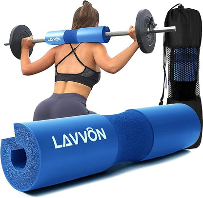 Squat Pad - Foam Barbell Pad for Squats Cushion, Lunges & Bar Padding for Hip Thrusts - Standard Weight Bar Pad - Provides Cushion to Neck and Shoulders While Training