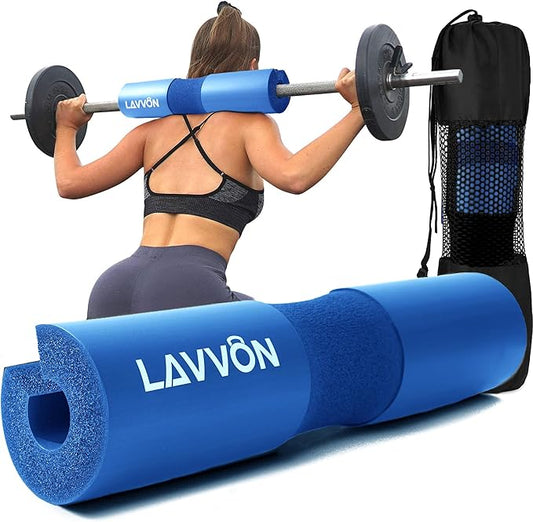Squat Pad - Foam Barbell Pad for Squats Cushion, Lunges & Bar Padding for Hip Thrusts - Standard Weight Bar Pad - Provides Cushion to Neck and Shoulders While Training