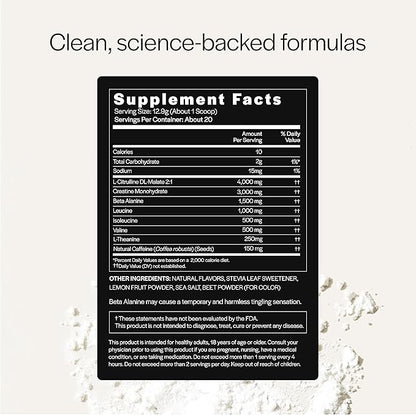Gainful Performance Pre Workout Powder with Natural Caffeine & Creatine, Watermelon Flavor, Supports Energy, Strength, Endurance, & Recovery with BCAAs, Beta Alanine, L-Citrulline, 20 Servings