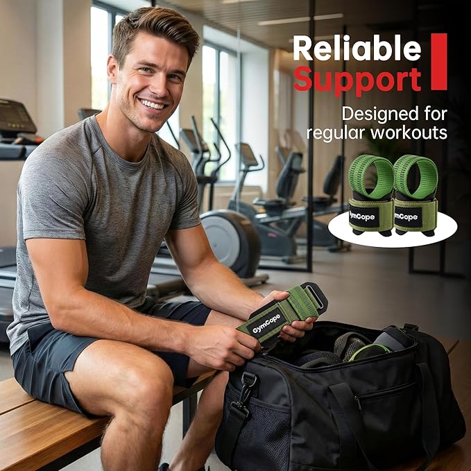 Lifting Wrist Straps for Weightlifting, Heavy Duty Wrist Straps for Deadlifts, Powerlifting, Bodybuilding and Strength Training, Secure Grip Support for Men Women 1 Pair