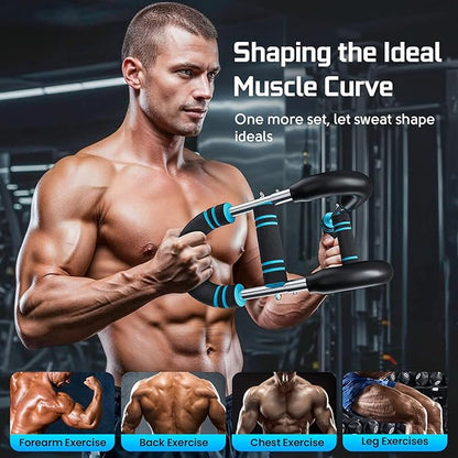 Twister Arm Trainer Workout Equipment - Chest Workout Equipment Arm Trainer Chest Exerciser with Silent Spring 60-110LB Demountable Adjustable Enhancing Upper Body Leg Muscle for Men Women