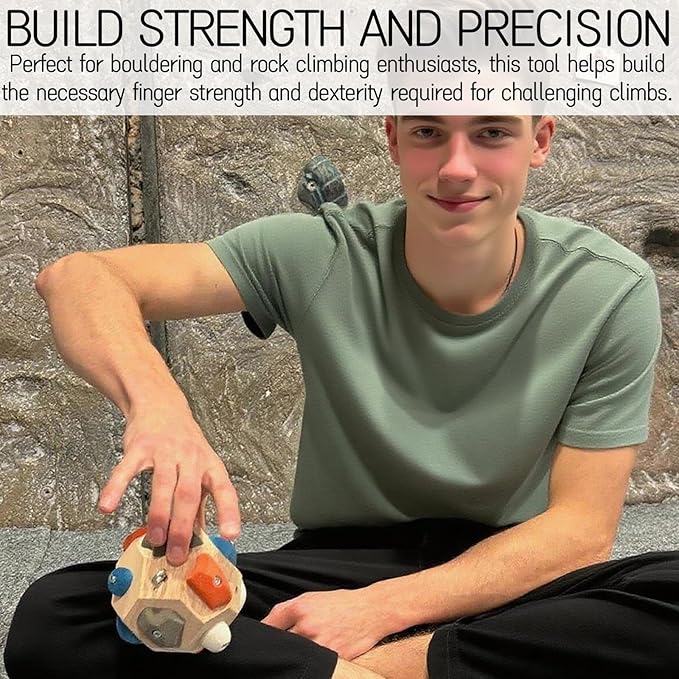 Handcrafted Climbing Blocks Toys| Finger Strengthener & Grip Trainer for Rock Climbers | Bouldering Training Tool | Ideal Gift for Beginners & Professionals