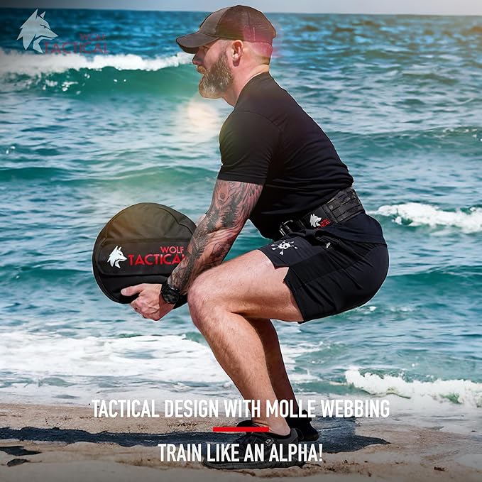 WOLF TACTICAL Weight Lifting Belt – Weight Belt for Men, Weightlifting Belt for Powerlifting, Deadlift, Squats, Workout Belt Gym Belts for Men