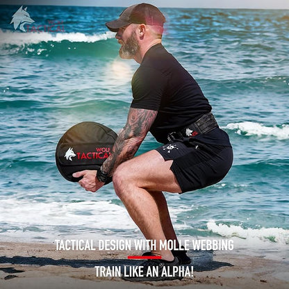 WOLF TACTICAL Weight Lifting Belt – Weight Belt for Men, Weightlifting Belt for Powerlifting, Deadlift, Squats, Workout Belt Gym Belts for Men