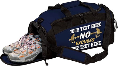 Personalized Weightlifting Duffel Bag – Custom Gym Bag with Name & Logo – Heavy Duty Workout Bag for Men & Women – Lifting, Powerlifting, Bodybuilding Training Gear