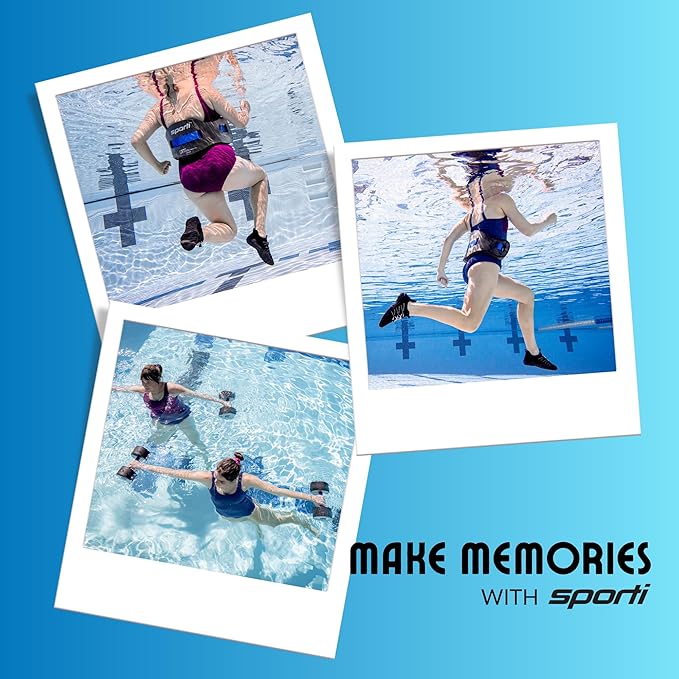 Sporti Fitness Wrist Weights - Water Weights for Aqua Belt Pool Exercise, Comfortable Fit