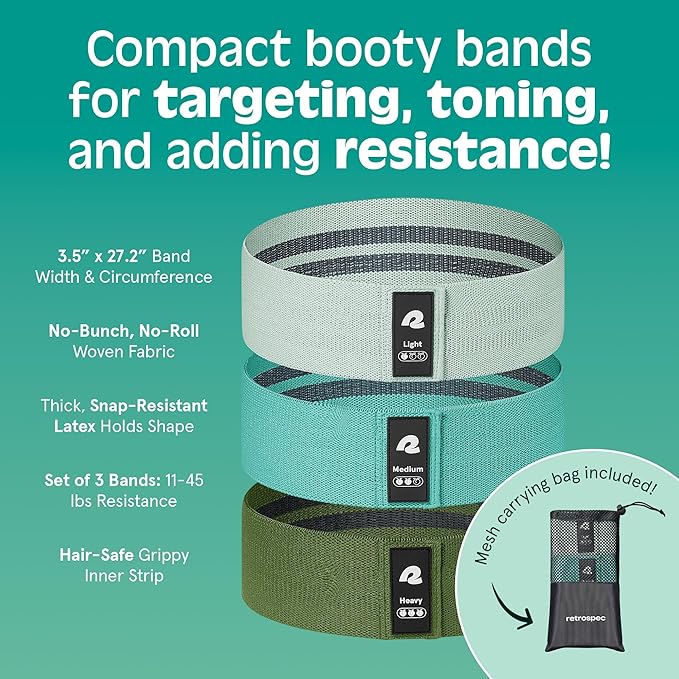 Retrospec Engage Resistance Booty Bands
