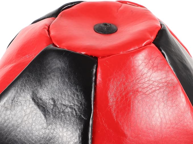 Healifty Desktop Portable Boxing Speed Reaction Ball for Reflex Training, Small Red Decompression Punching Bag for Home and Office Exercise