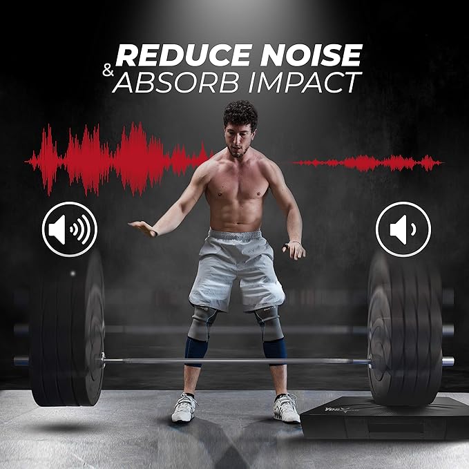 Yes4All Silencer Drop Pads/Weightlifting Drop Pads with PVC Cover & Easy Carry Handles – Sold in PairsVariation Theme