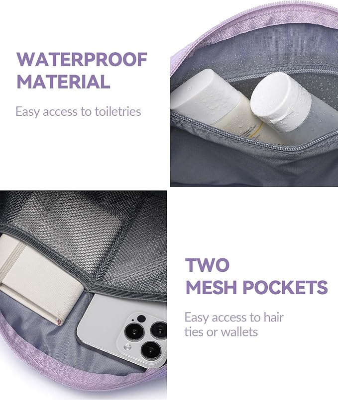 Small Gym Bag for Women Mini Duffle Bag with Wet Compartment, Lightweight Waterproof Cute Tote for Girls Workout Sport Travel,Purple