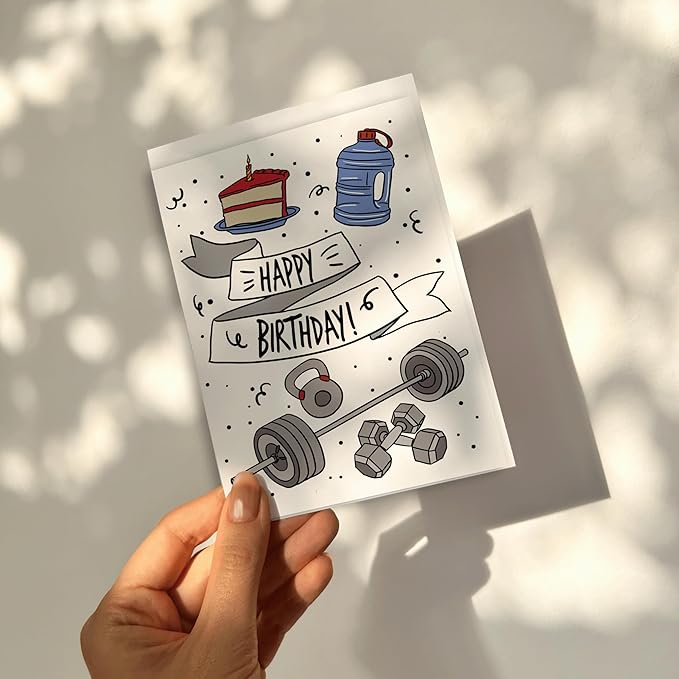 Birthday Card for personal training/trainer, weight lifting, gym rat, and cossfit lover