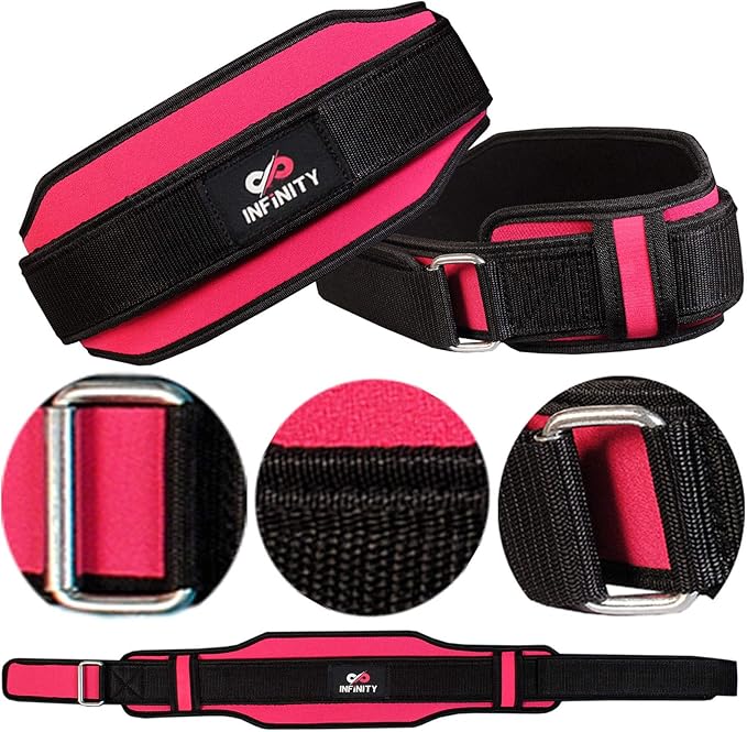 Neoprene Weight Lifting Belts Double Back Support Gym Workout Training Fitness