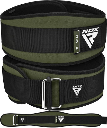 RDX Weight Lifting Belt AUTO LOCK, 6.5” Padded Back Support, Men Women Gym Fitness Strength Training, Bodybuilding Powerlifting Weightlifting Workout, Deadlift Squat, Pro Exercise Equipment