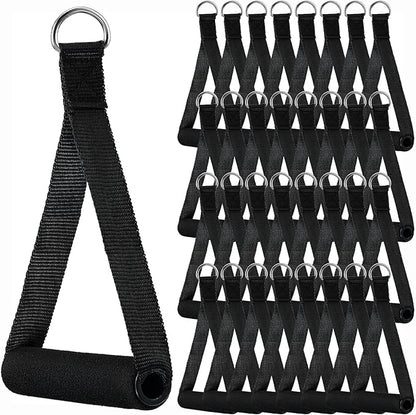 Sumind 40 Pcs Gym Exercise Handles Replacement Cable Machine Attachments for Home Gym Equipment Pulley System Resistance Bands, Strength Trainer, Heavy Duty Workout Handles