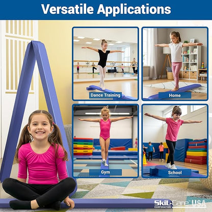 Skil-Care Balance Stability Foam Beam, Foldable Balance Trainer for Rehabilitation, Core Strength, and Posture Improvement, Wipe-Clean Vinyl, Latex-Free