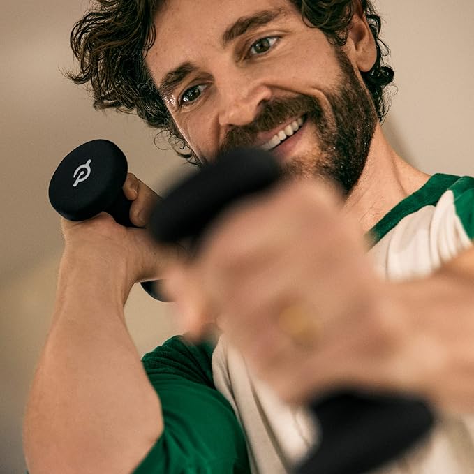 Peloton Light Weights | Set of Two Sweat-Proof Weights with Non-Slip Grip, Designed to Fit in The Back of Peloton Bike and Bike+