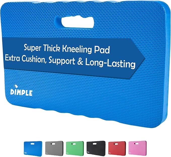 Dimple Kneeling Pad, High Density Thick Foam Comfort Kneeling Mats for Gardening, Yoga Exercise, Garden Cushions, Knee Pads Blue