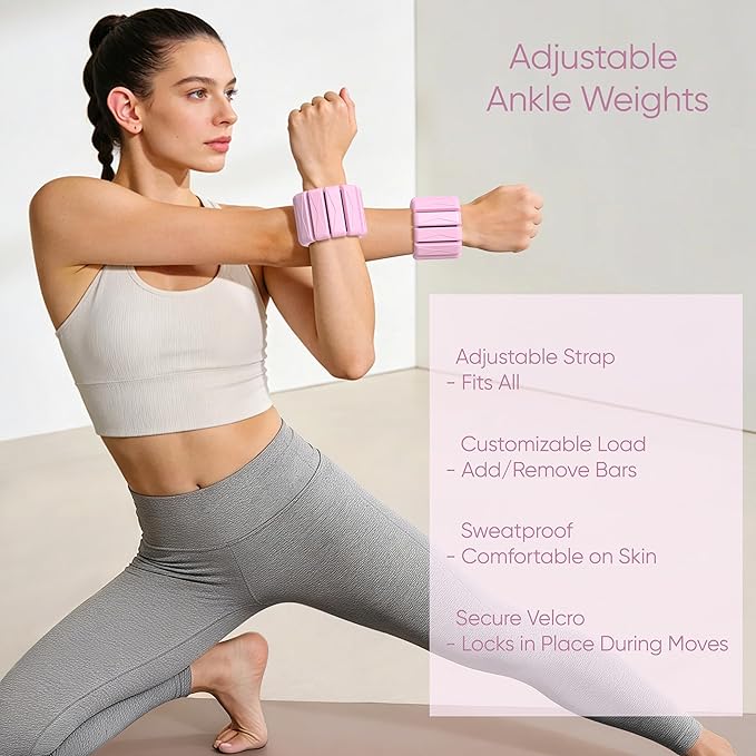 Pilates Kit, Pilates Essentials Kit for Women Home Workouts, Pilates Equipment with 14.5" Pilates Ring and Ball,7 Resistance Bands,Ankle Weights,Sliders & Grip Socks for Beginners