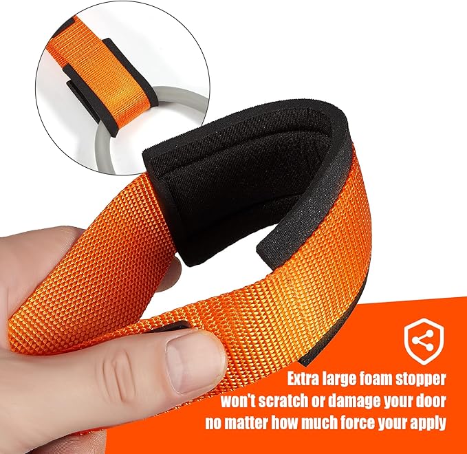 HPYGN Door Anchor for Resistance Bands, Home-Gym Workout Exercise Attachment for Yoga Strap, Physical Therapy and Closed Loop Bands, Heavy Duty System
