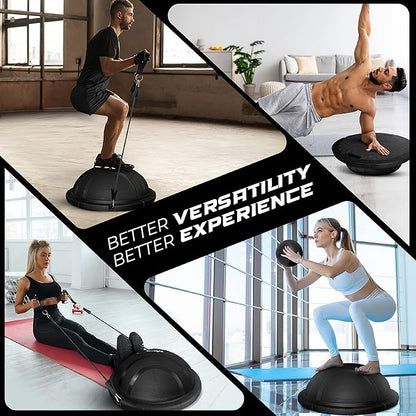 Yes4All 880LBS Half Ball Balance Trainer, Pilates Balance & Stability Ball for Exercises, Home Gym, Floor & Full Body Workouts