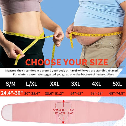 FEATOL Back Brace for Lower Back Pain, Breathable Back Support Belt for Women & Men with Lumbar Pad, Lumbar Support Belt for Heavy Lifting & Work, Pink, S/M(Circumference:24.4-30")