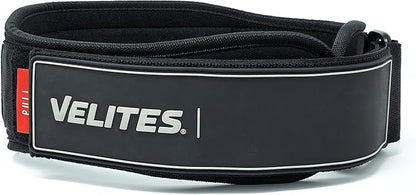 Velites - Weightlifting Lumbar Support Belt - Official of the Royal Spanish Weightlifting Federation - Extra-adherent Velcro - For Deadlifts, Squats, Snatches and Cleans