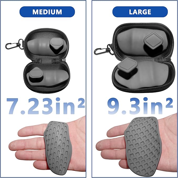 Silicone Gym Grips for Weight Lifting,Workout Gloves for Women Men Alternative,Anti Slip Gym Workout Grip,Rubber Gym Hand Grips-Weightlifting Grips Pad for Barbell,Pull Up,Ryptfit,Training