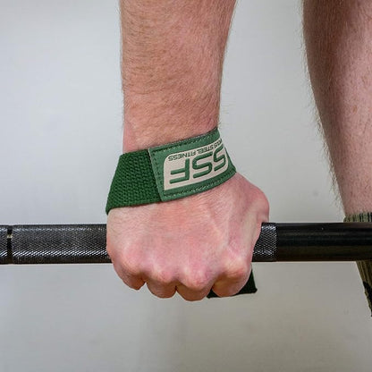 SERIOUS STEEL FITNESS Military OD Green Weight Lifting Straps