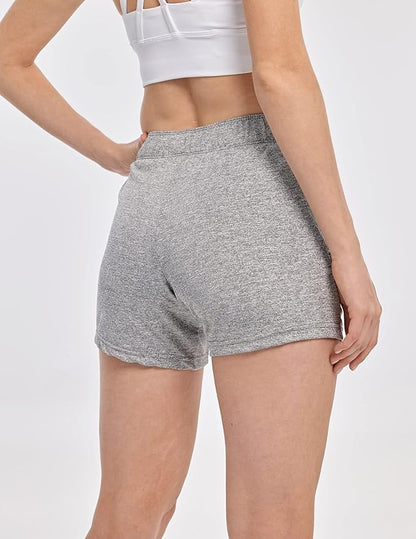 Liberty Imports 1 or 5 Pack Womens Lounge Workout Shorts with Zipper Pockets 5" Inseam Lightweight Athletic Casual Shorts