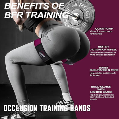 BFR Resistance Bands for Women, Glute Training Exercise Bands, Workout Fitness Equipment