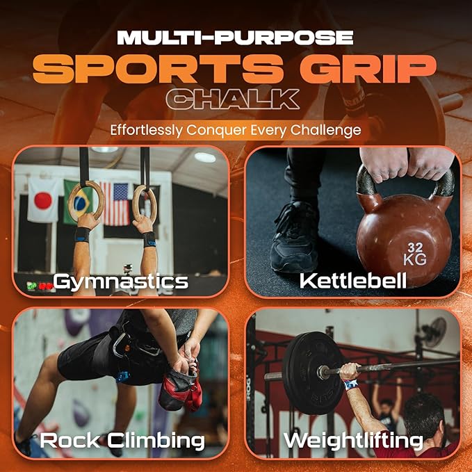 Liquid Chalk | Mess-Free Gym Chalk for Weight Lifting, Rock Climbing, Gymnastics | Fast-Drying & Long Lasting