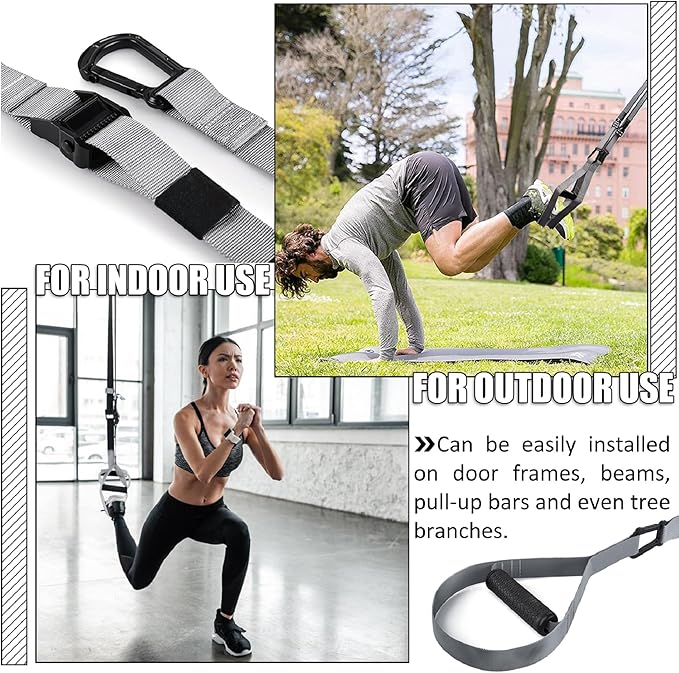 Home Training Kit, Trainer Bands for Home Gym, Travel, and Outdoors, Exercise Straps for Home Gym
