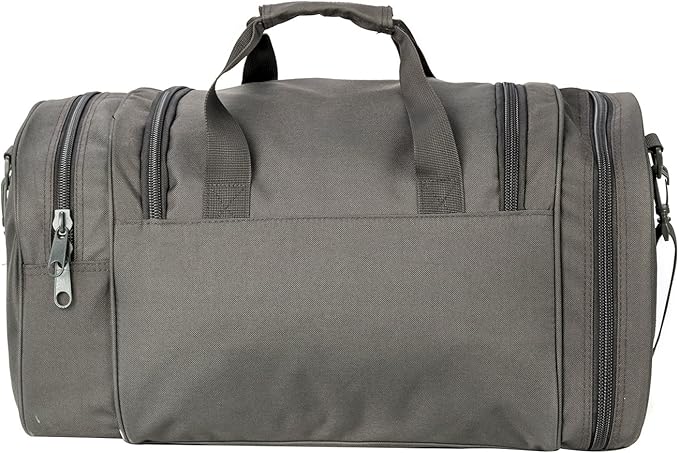 Gym Duffel Bag for Men Sports Duffel Bag with Shoe Compartment (GRAY-Model A)