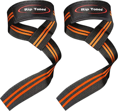 Rip Toned Performance Wrist Straps for Weightlifting – 23" Padded Lifting Straps for Men & Women – Cotton Gym Straps for Deadlifts, Strength Training, Bodybuilding & Powerlifting