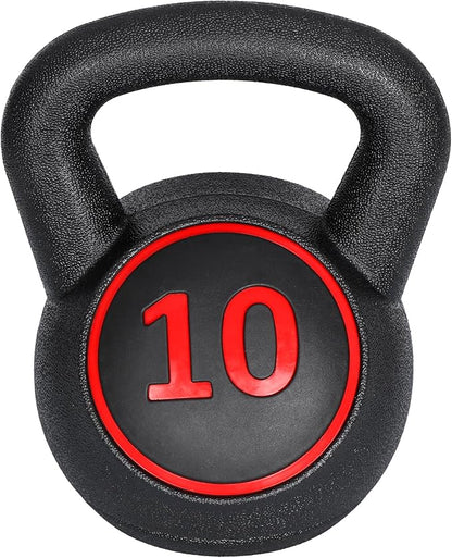 JungleA Kettlebell Sets 3/4 Piece for Women Men, Home Gym Exercise Kettle bell, Fitness Strength Training Kettlebells, 5/10/15/20 lbs Full Body Workout Kettle bells, Compound Movements Equipment Kit