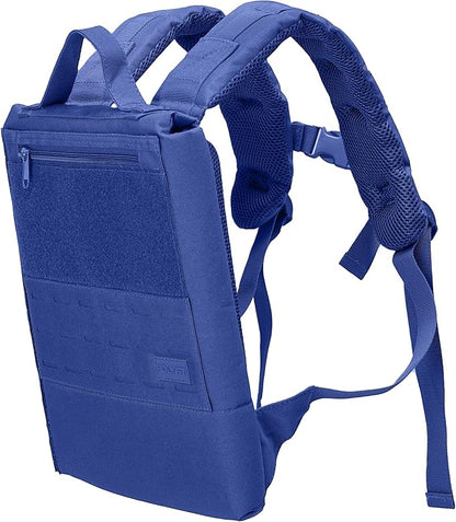 Polyfit Rucking Backpack 2.0 - Weighted Ruck Pack for Weight Plates - Patent Pending Side-Loading Rucksack for Walking, Running, Rucking, Strength and Endurance Training - Deep Blue