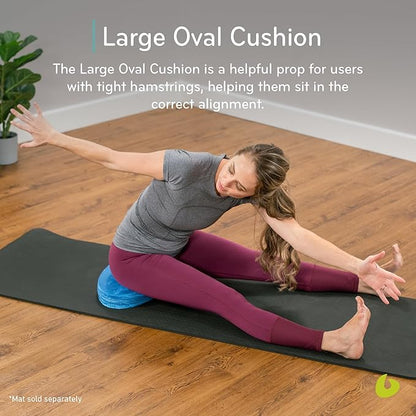 Balanced Body Large Oval Cushion, Pilates Cushion, Exercise Equipment for Floor Work or Pilates Reformer Workout, Gym Foam Pad for Home or Studio Use