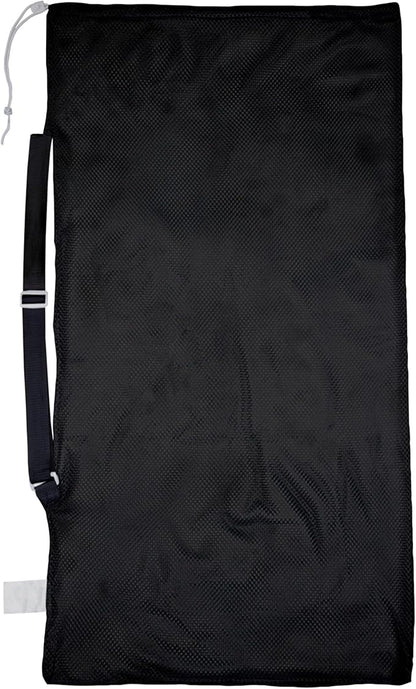 Champion Sports Mesh Equipment Bag – Heavy-Duty Nylon Drawstring Bag with Lock & ID Tag, Breathable Storage Sack for Balls, Swim Gear, Laundry & Toys, Multiple Sizes & Colors