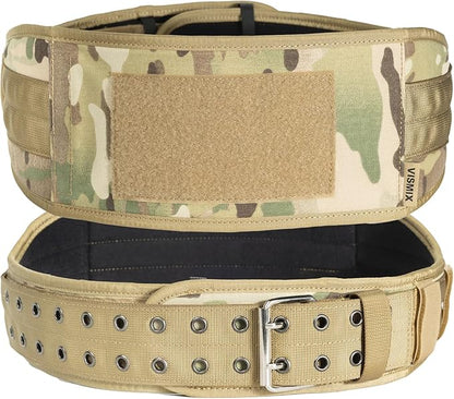 VISMIX Nylon Weight Lifting Belt for Back Support, Gym Belt for Training, Strength Training, Powerlifting, Squat & Deadlift-Adjustable Weightlifting Belt