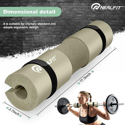 Barbell Pad Squat Pad for Squats—Squat Bar Pad—Great for Weightlifting,Lunges and Hip Thrusts—Foam Sponge Pad—Fit Standard and Olympic Bars Perfectly