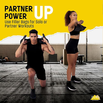Sandbags for Working Out (Unfilled) - Enhance Your Fitness with Our Workout Sandbag, Versatile & Durable Sand Bags for Weight Training 15-75 lbs - Sandbags for Fitness Guide Included