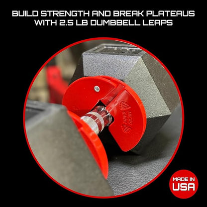 Micro Gainz Dumbbell Fractional 1.25lb Weight Plate, Ideal for Micro Loading, (Choose Color) 4 Piece Fractional Weight Plates, Designed for Dumbbell Training, Made In USA