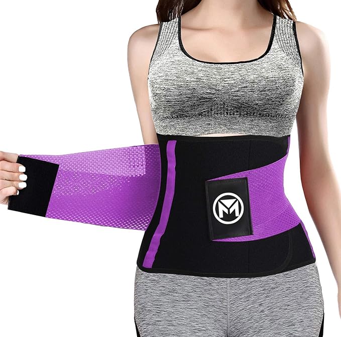 Moolida Waist Trainer Belt for Women or Men Waist Trimmer Workout Fitness Back Support Belts