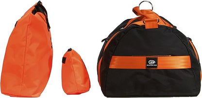 Modular Gym Bag (Black w/Orange Mud Modular Gym & Sports Bag – Large Black Duffel with Removable Shoe & Dirty Clothes Compartments – Rugged YKK Zippers & Big Storage CapacityStraps)