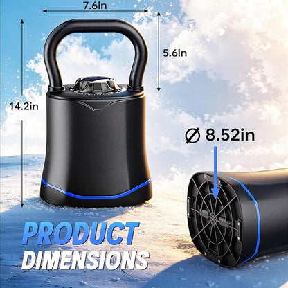 Adjustable Kettlebell，6-in-1 Quick Change Adjustable Kettlebell Set (6.5-40 LBS) for Home Gym - Space-Saving Design with Scratch-Resistant Rubber Base to Protect Floors, Two-Way Rotating Handle for Full Body Workouts