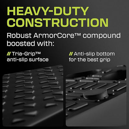 Squat Wedge Block Pair - Heel Elevated Squat Wedge for Deeper Squats, Heavy Lifting and Better Form - 17° Angle Exercise Wedges, Slant Board for Squats with Carry Backpack