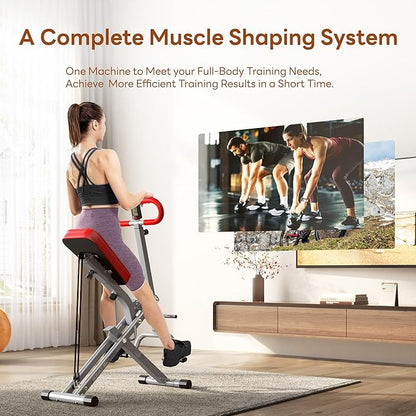 SogesPower Squat Machine for Home Gym, Squat Rowing Machine with Adjustable Resistance and Optional Full Motion, Squat Assist Trainer for Glutes & Legs Workout, Up to 330lbs