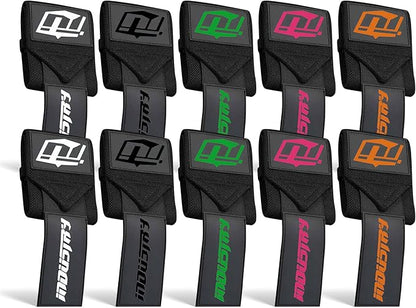 Industry Wrist Wraps - No Thumb Loop Lifting Straps - Wrist Straps For Men & Women. Gym, Crossfit, Power Lifting, Body Building, Weightlifting, Deadlift
